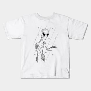 Mermaid Alien Kids T-Shirt